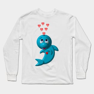 Cute Darling Dolphin Long Sleeve T-Shirt